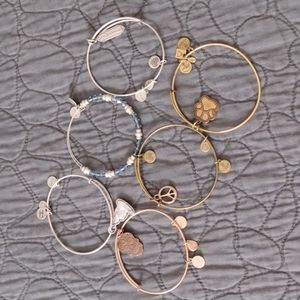 Lot of 6 Alex and Ani bracelets